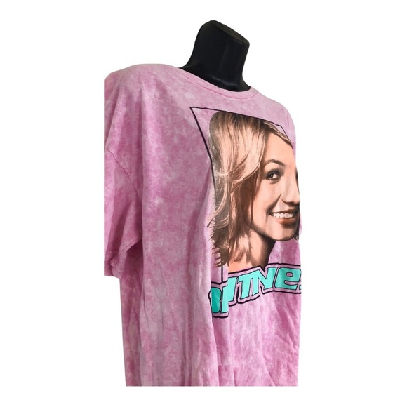 Britney Spears pink tie dye effect oversized t-shirt size‎ XL new - Picture 8 of 11